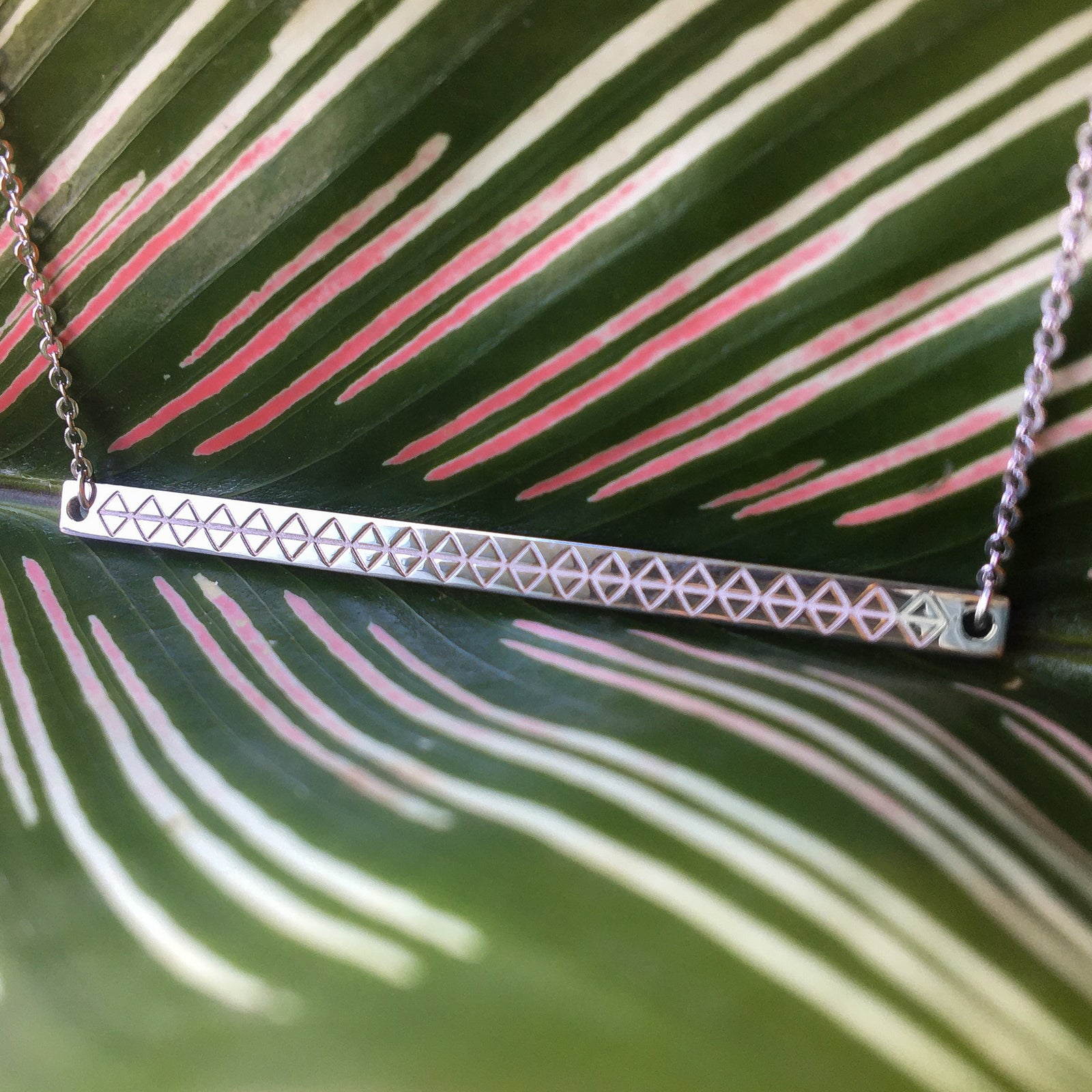 VITI LAILAI BAR NECKLACE ⌲ Silver 925