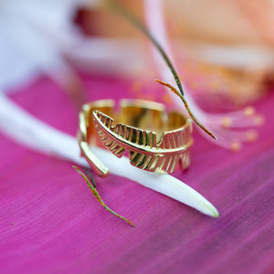 BANANA LEAF RING ⌲ Gold 925