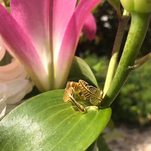 BANANA LEAF RING ⌲ Gold 925