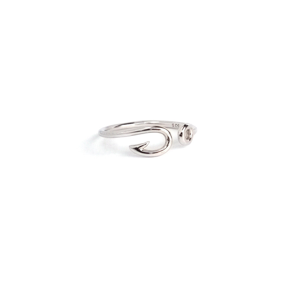 FISH HOOK RING ⫸ Silver - Fonu Jewellery - 2