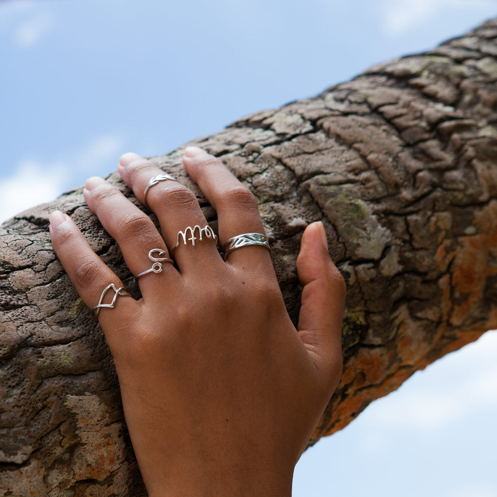 FISH HOOK RING ⫸ Silver - Fonu Jewellery - 4