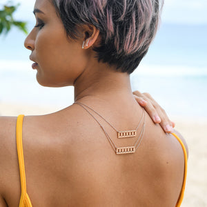 FISHNET MASI TAG NECKLACE ⫸ Silver 925