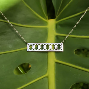FISHNET MASI TAG NECKLACE ⫸ Silver 925