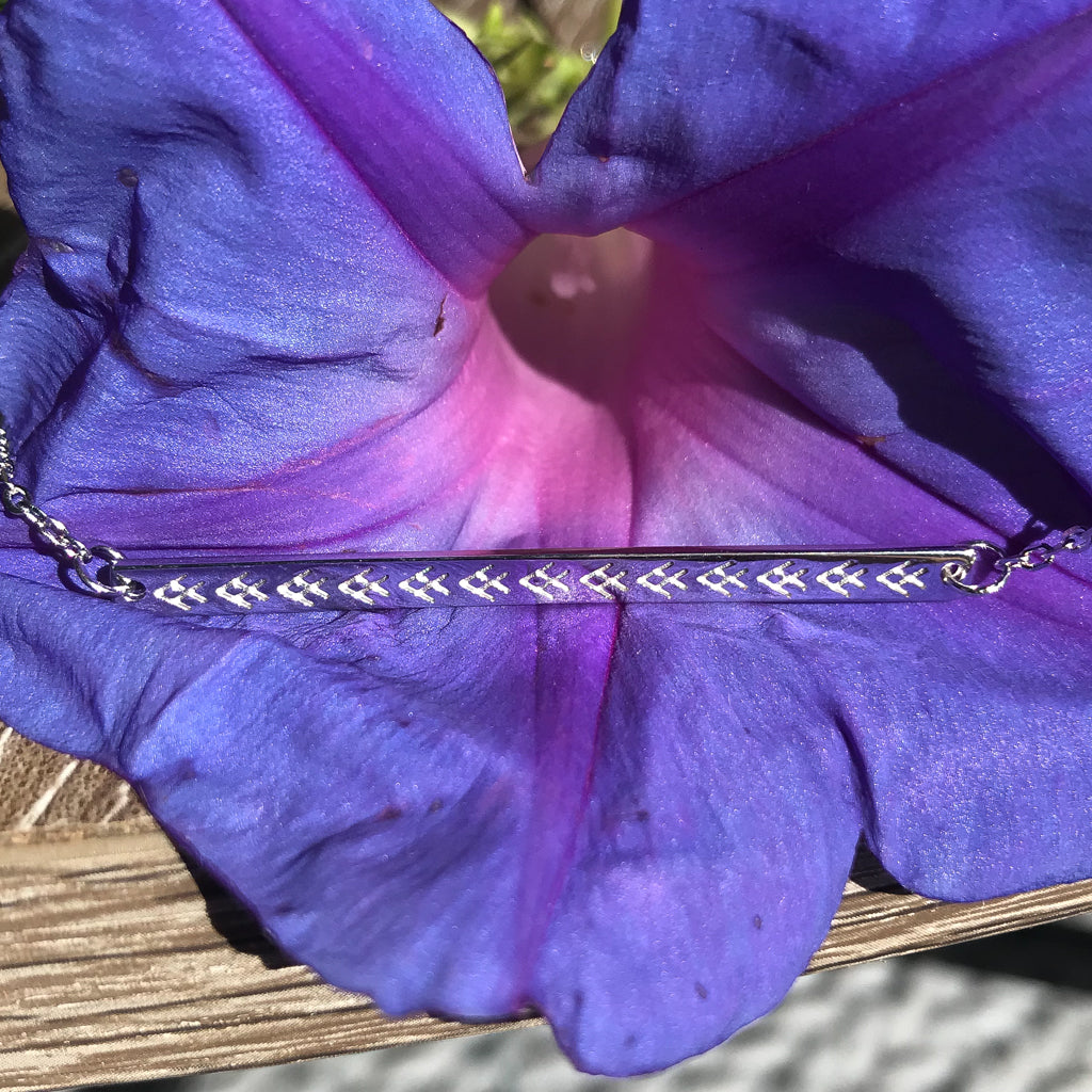 YAVUNI IKA BAR NECKLACE ⌲ Silver 925